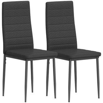 HOMCOM Sillas de comedor 41x50x97 cm negro