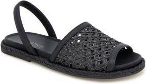 Kenneth Cole Reaction Savvi Slingback Sandal in Black Raffia at Nordstrom Rack, Size 9.5