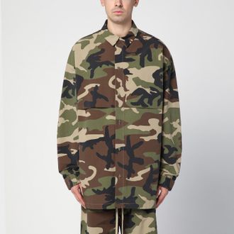 Fear of God Camouflage recycled nylon blend shirt
