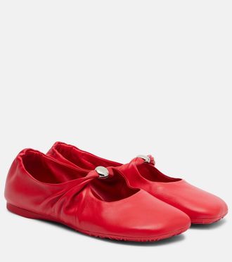 Loewe Bailarinas Mary Jane Pebble Soft de piel