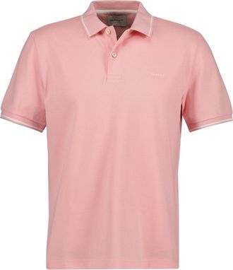 GANT Heren Regular Poloshirt met Korte Mouwen (Bubblegum Roze)