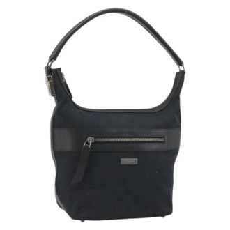 Gucci Pre-owned Vintage Schoudertas - Dames - Pre-owned - Zwart - Maat: ONE Size Leer