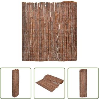 vidaXL vidaXL Recinzione per giardino - Recinzione in corteccia Marrone 100 x 600 cm Corteccia