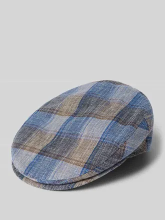 M&uuml;ller Headwear Schieberm&uuml;tze aus Leinen-Baumwoll-Mix in Blau, Gr&ouml;&szlig;e 55