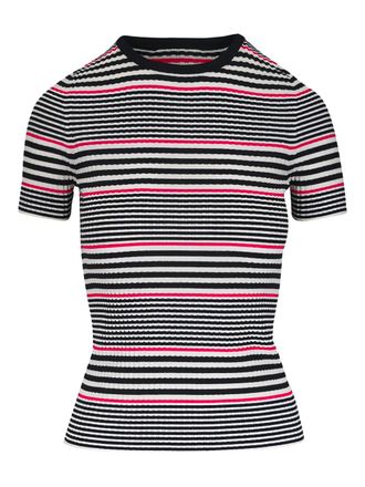 Akris striped crew-neck T-shirt - Nero
