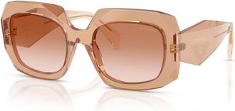 Prada B23S Zonnebril - Dames - Zonnebrillen - Beige - 54 MM - Accessoires