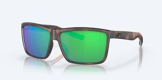 Costa Unisex Rinconcito Polarized Sunglasses In Matte Tortoise Green Mirror