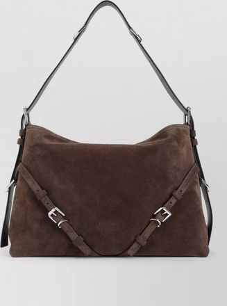 Givenchy voyou medium suede shoulder bag
