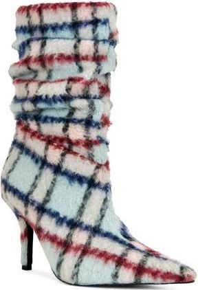 Azalea Wang Sanjiv Stiletto Bootie in Blue Multi at Nordstrom Rack, Size 6