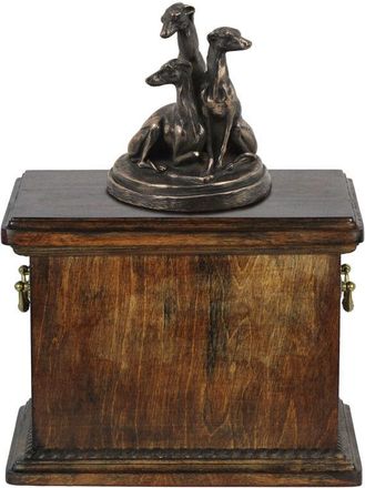 OEM Whippet, Galgo Ingl&eacute;s: Urna Para Cenizas De Perro, Urna Con Estatuilla, Urna Elegante De Estilo Cl&aacute;sico De Art-dog