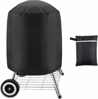 OEM Paquete De 1 Funda Para Parrilla De Carb&oacute;n, Funda Impermeable Para Parrilla De Exterior, Parrilla Redonda, Negra, (70 X 70 Cm)