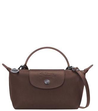 Longchamp Brown Le Pliage XS Crossbody Bag