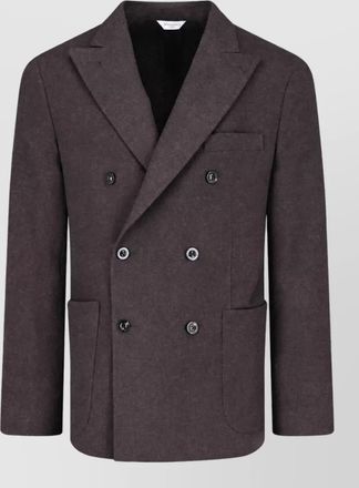 Boglioli wool cashmere double breasted coat