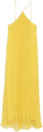 Staud R26P2297Cf Ctrn - Dames - Maxi kleedjes - Geel - S - Kleedjes