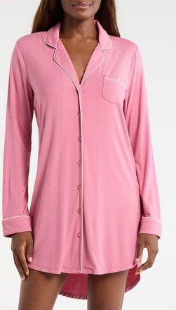 Nordstrom Moonlight Eco Nightshirt in Pink Heather at Nordstrom, Size X-Small