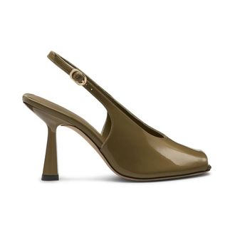 Stuart Weitzman High Heel Sandals, female, Green, Size: 7 1/2 US VAL Slingback 85