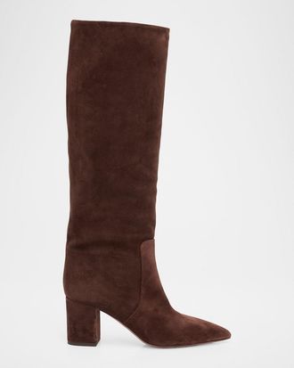 PARIS TEXAS 70mm Anja Suede Knee-High Boots