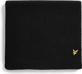Lyle & Scott Plain Scarf - Heren - Sjaals - Zwart - ONE Size - Polyester - Accessoires