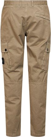 Stone Island Mens Cargo Trousers Green Cotton