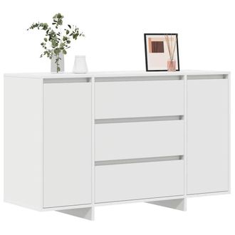 Berkfield Home Sideboard White 120x41x75 cm Engineered Wood | Size: 120 x 41 x 75 cm