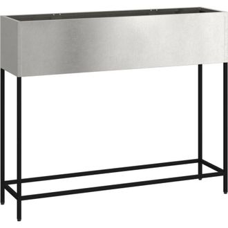 vidaXL Vidaxl - Raised Garden Planter Silver 100 x 26 x 82 cm Stainless steel