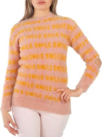 Stella McCartney Stella Mccartney Ladies Pink Fluffy Words Sweater, Brand Size 36 (US Size 2)