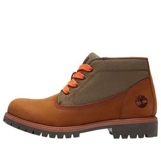 Timberland Premium Mid Lace Chukka Boot Medium Brown Nubuck TB0A431HEM5