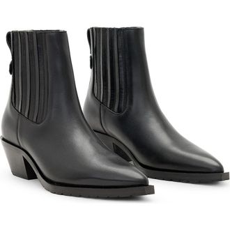 AllSaints Marcie Chelsea Boot in Black at Nordstrom Rack, Size 7.5Us / 37.5Eu