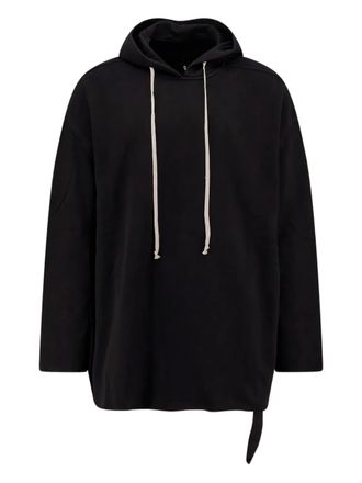Rick Owens drawstring-hem hoodie - Black