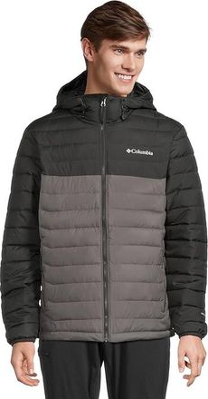 Columbia Powder Litetm II Hooded Jacket Mens Clothing City Grey/Shark : 2XL, Polyester