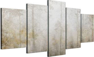 OEM Cuadro Sobre Lienzo Italiano De 100 X 50 Cm, Pent&aacute;ptico - Estilo Ecl&eacute;ctico - Naturaleza Cuadro Sobre Lienzo Italiano De 200 X 100 Cm, Pent&aacute;ptico - Est