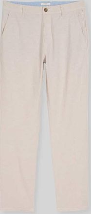 Tom Tailor Regular Fit Chino aus Leinen-Baumwolle-Mix in Beige, Gr&ouml;&szlig;e 31/32
