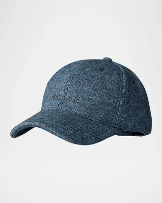 Mackage Mens Anderson Wool and Cashmere Logo Baseball Cap