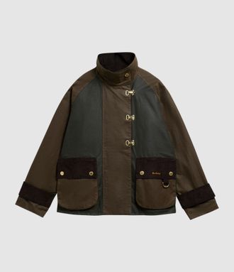Barbour Veste Hazelwood Wax Beech Fern Mixed Tartan