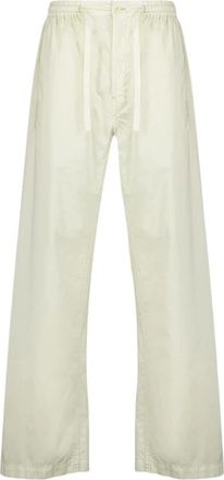 Christophe Lemaire Cr&egrave;me Topstitch Taekwondo Broek - Heren - Wijde Broeken - Beige - L - Katoen - Broeken