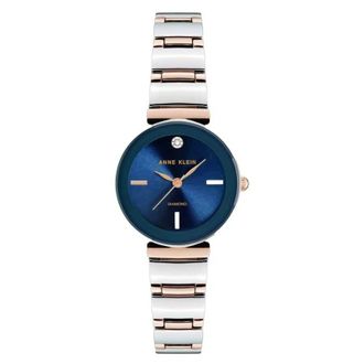 Anne Klein Accented Blue Dial Ladies Watch AK-2435NVRT