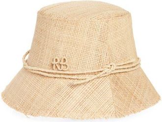 Ruslan Baginskiy Straw Bucket Hat in Natural Straw at Nordstrom, Size Small