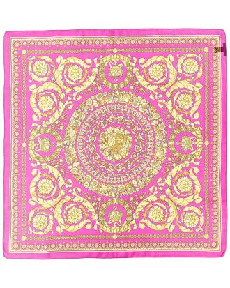 Versace Barocco Print Silk Scarf