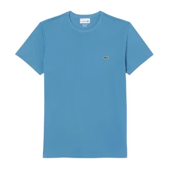 Lacoste T-Shirts, male, Blue, Size: L/XL Pima Cotton T-Shirt