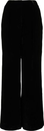 Ulla Johnson Veronica velvet wide-leg trousers - women - Silk/Viscose/Polyester - 10 - Black