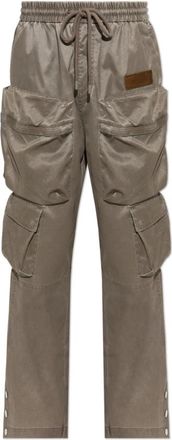 Amiri Broeken, Heren, Beige, XL, Drawstring Cargo Pant