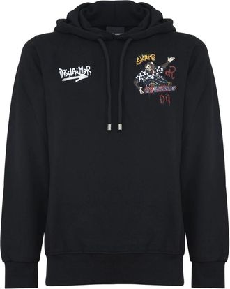 Disclaimer Hoodies & sweatvesten, Heren, Zwart, L, Sweatshirts & Hoodies
