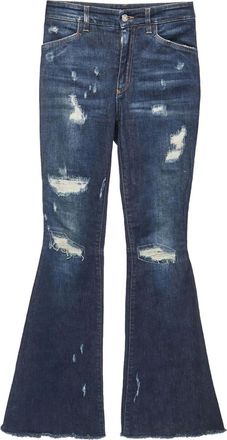 Dolce & Gabbana Gerafelde jeans - Blauw