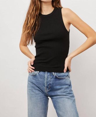 Rails The Racer Tank Top In True Black