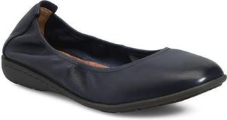 B&oslash;rn Felicity Leather Flat in Navy Leather at Nordstrom, Size 9.5