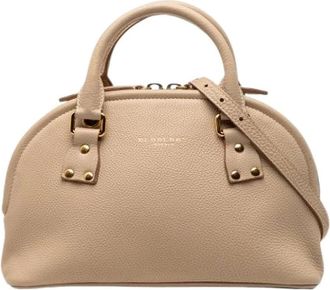 Burberry Pre-owned Handbags, female, Beige, Size: ONE SIZE Pre-owned Bloomsbury Satchel