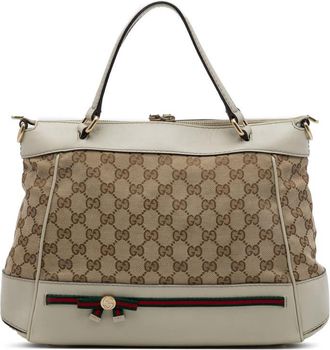 Gucci Pre-owned Gucci GG Canvas Web Mayfair Satchel Ladies QQ675PLPBCVFNLDW