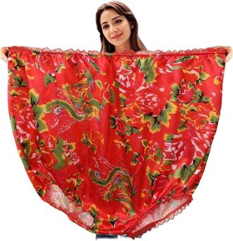 Generic Women Knickers Funny Joke Underwear Big Momma Undies Oversized Funny Novelty Underwear Knickers Present for Women Men Prank Granny Panties Oversized H