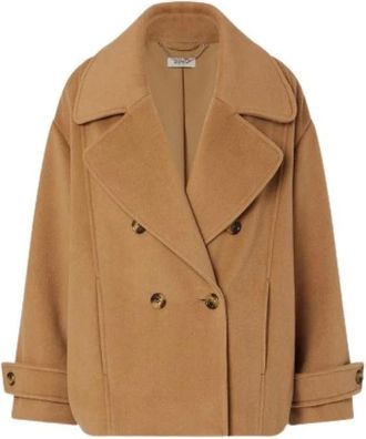 Liu Jo Caban-jas - Dames - Jassen - Beige - Maat: S Wol