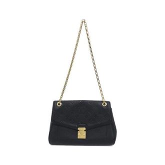 Louis Vuitton Pre-owned Saint-Germain Monogram Empreinte Shoulder Bag - Dames - Pre-owned - Zwart - Maat: ONE Size Leer
